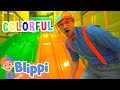 Blippi Learns Colors At The Indoor Play Place! | Educational Videos for Kids