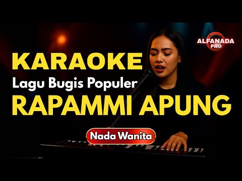 Rapammi Apung Karaoke Nada Wanita | Lagu Bugis Tanpa Vokal & Lirik Jelas | Alfanada Pro
