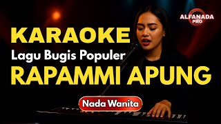 Download lagu Rapammi Apung Karaoke Nada Wanita | Lagu Bugis Tanpa Vokal & Lirik Jelas | Alfanada Pro mp3