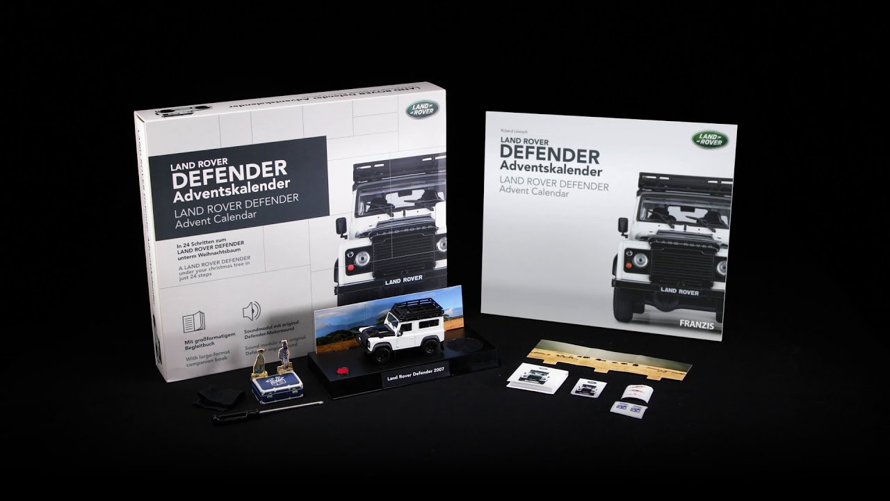 Franzis Adventskalender Land Rover Defender 1:43, Deutsch/Englisch