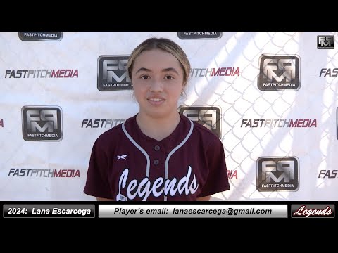 2024 Lana Escarcega 4.0 GPA Outfield and Second Base Softball Skills Video - Norcal Legends