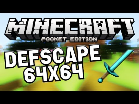 MCPE 0.13.0 Texture Pack! - Defscape 64x64 - Minecraft PE (Pocket Edition)