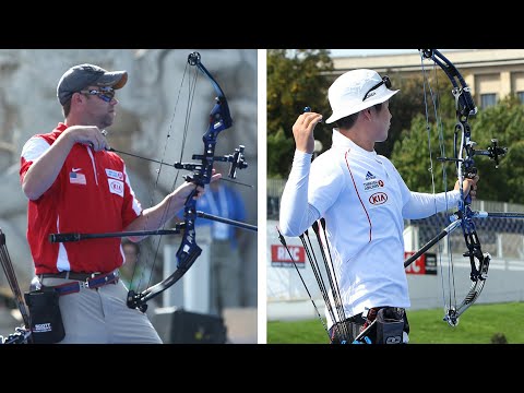 Braden Gellenthien v Min Lihong – compound men's quarterfinal | Paris 2013 Archery World Cup Final