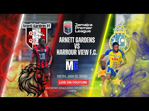 LIVE: Arnett Gardens FC vs Harbour View FC | LIVE Jamaica Premier League Week 16