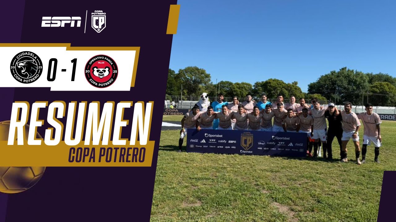 POR LA MÍNIMA, OPERATIVO PANDA DERROTÓ A LOS PIBES DE CIUDADELA | RESUMEN | COPA POTRERO 2025