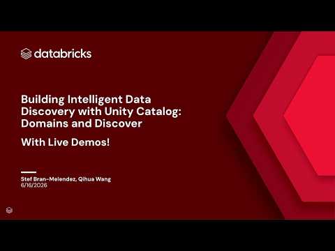 Watch: Building Intelligent Data Discovery with Unity Catalog: Domains and Discover