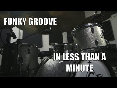 Funk Groove in less than a Minute - Daily Drum Lesson