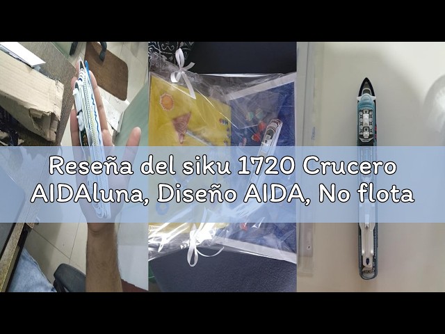 Vídeo relacionado con Siku 1720 Crucero AIDAluna, Diseño Aida, No Flota, 1:1400, Metal/Plástico, Azul/Blanco