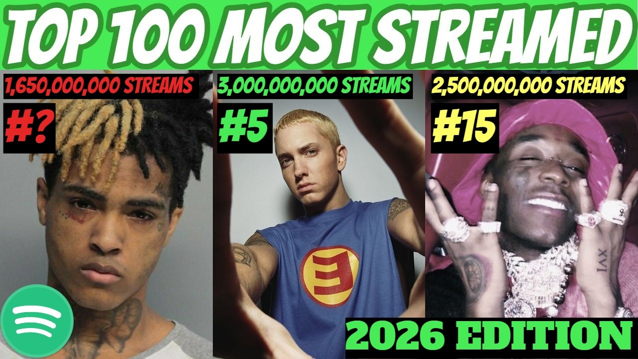 TOP 100 MOST Streamed Rap Songs OF ALL TIME! (Spotify) *2026 UPDATED*