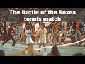 20th September 1973: Billie Jean King defeats Bobby Riggs in the 'Battle of the Sexes' tennis match