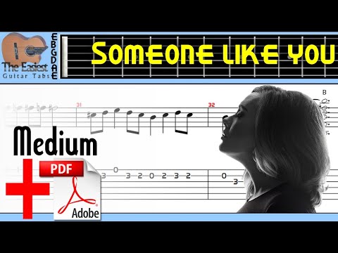 Adele - Someone Like You Guitar Tab