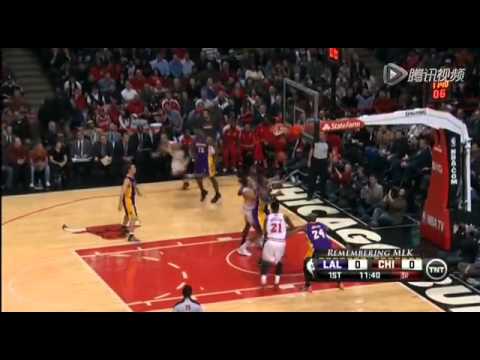 Carlos Boozer's Tough One | Lakers vs Bulls | Jan 21, 2013