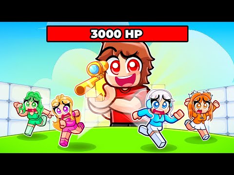 Roblox Rivals But I Have 3000 HP Vs MY CRAZY FAN GIRLS...
