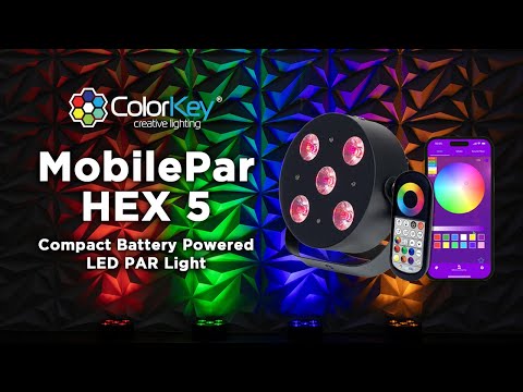 ColorKey Mobile Par Hex 5 | Compact Battery Powered LED PAR Light