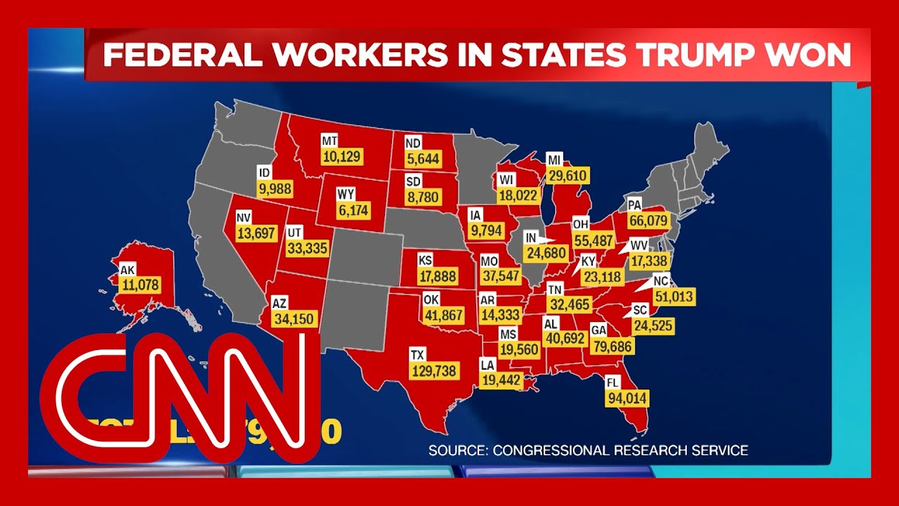 Map shows how Trump’s own supporters could be hurt by his job cuts