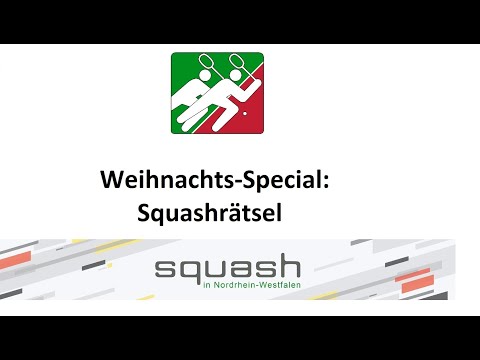 Kannst du Simon Rösner lesen? Das Weihnachts-Squash-Rätsel!