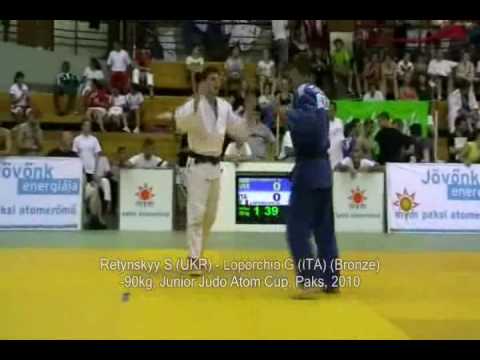 Judo 2010 Paks -90kg Retynskyy S (UKR) - Loporchio G (ITA) (Bronze)