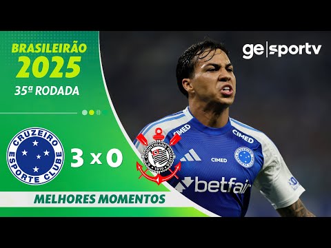 Gols e lances de Cruzeiro x Corinthians