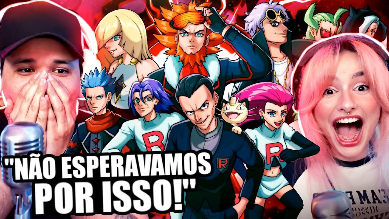 só os VILÕES! "CAMINHO DO PODER" - Pokémon | React Chrono