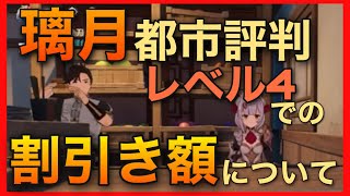 【原神】都市評判の割引について【リーユエレベル4】リーウェイ 都市評価 住民リクエスト 討伐懸賞 モンド城 検証 世界ランク6ノエル無課金 Genshin Impact