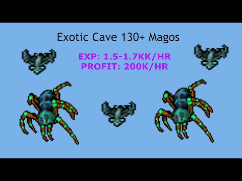 [Tibia] Ms/Ed 130+/ Exotic cave/Profit 200k/hr