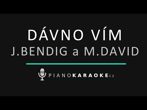 Jan Bendig ft. Michal David - Dávno vím | Piano Karaoke Instrumental