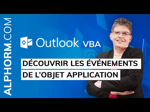Vidéo présentation de la formation Outlook 2016 VBA