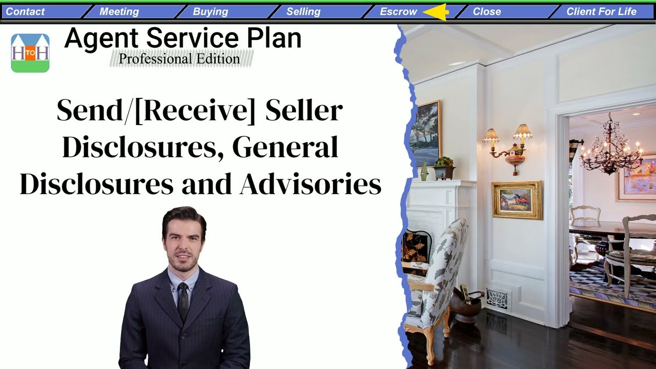 Send Receive Seller Disclosures Gen l Disclosures and Advisories