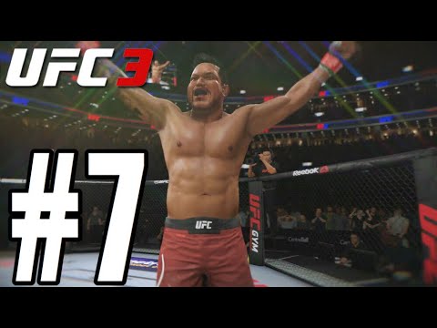 UFC 3 Light Heavyweight Career Mode Walkthrough Part 7 - FIRST KNOCKOUT!