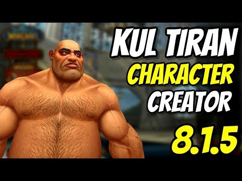 Kul Tiran Human Character Creation Allied Race | WoW 8.1.5 | World of Warcraft Battle for Azeroth
