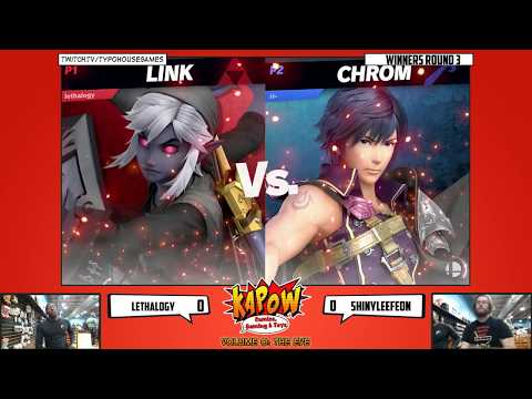 Kapow Smash December 2018 -  Lethalogy(Link) Vs ShinyLeefeon(Chrom)  - Ultimate W. Round 3