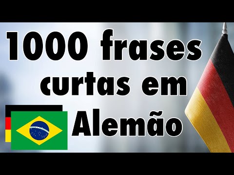 Aprenda 1000 frases curtas em Alemão A1 / A2 - vídeo para iniciantes