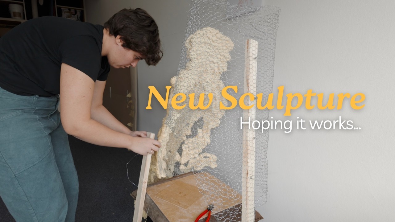 Starting From Nothing: My New Sculpture Begins (Art Studio Vlog)
