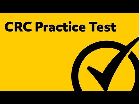 CRC Exam Practice Test