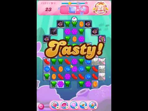 Candy Crush Saga Level 1351 - Sugar Stars, 23 Moves Completed