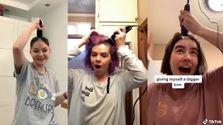 SHAVING MY HEAD First Time Compilation Tiktok