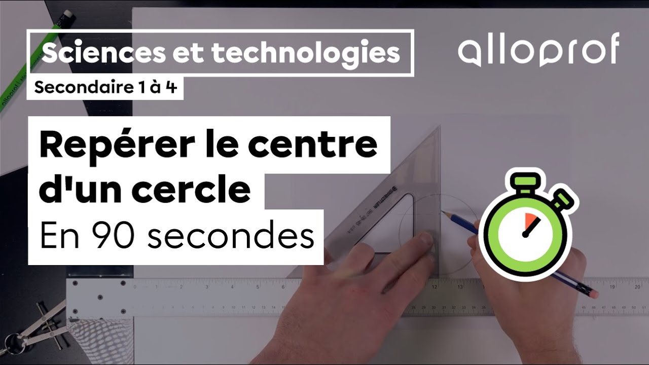 Repérer le centre d’un cercle