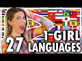 1 GIRL 27 LANGUAGES Into The Unknown Frozen II Multi Language Cover By Eline Vera