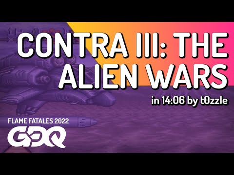 Contra III: The Alien Wars by t0zzle in 14:06 - Flame Fatales 2022