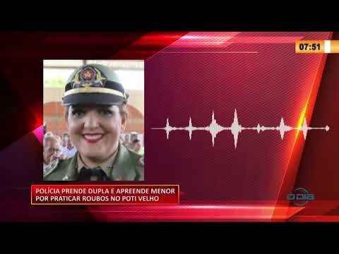 PoliÌcia prende dupla e apreende menor por praticar roubos no Poti Velho 07 09 20