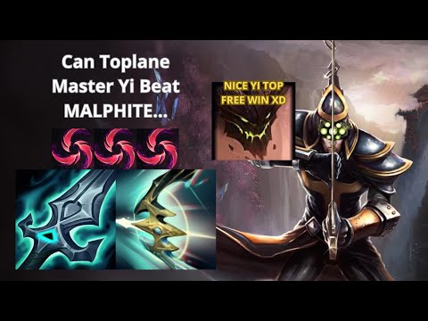 Can MASTER YI TOP beat MALPHITE...