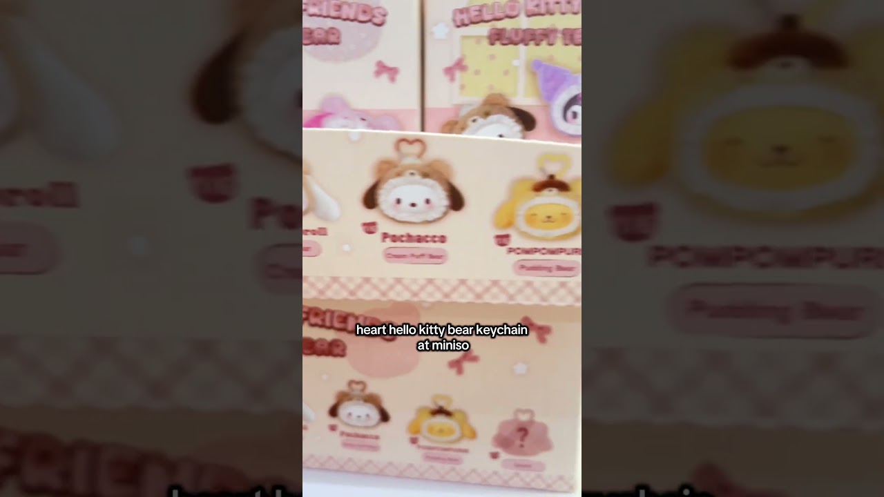 heart hello kitty bear keychain at miniso#hellokitty #sanrio  #myminisousa #minisoambassador