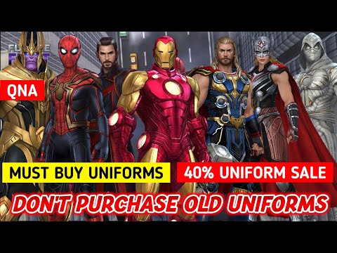 Must Buy Uniforms | 40% Uniform Sale | QNA - Marvel Future Fight - MFF HINDI INDIA
