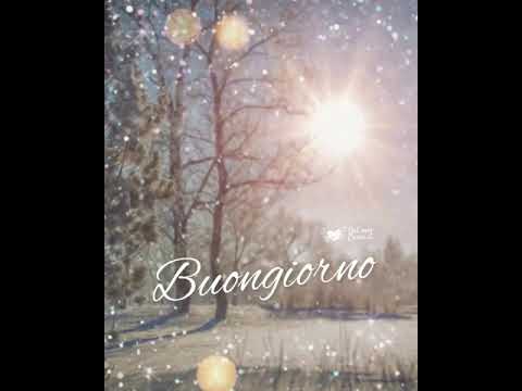 Video del Buongiorno Invernale con Paesaggio Innevato