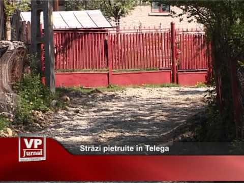Străzi pietruite în Telega