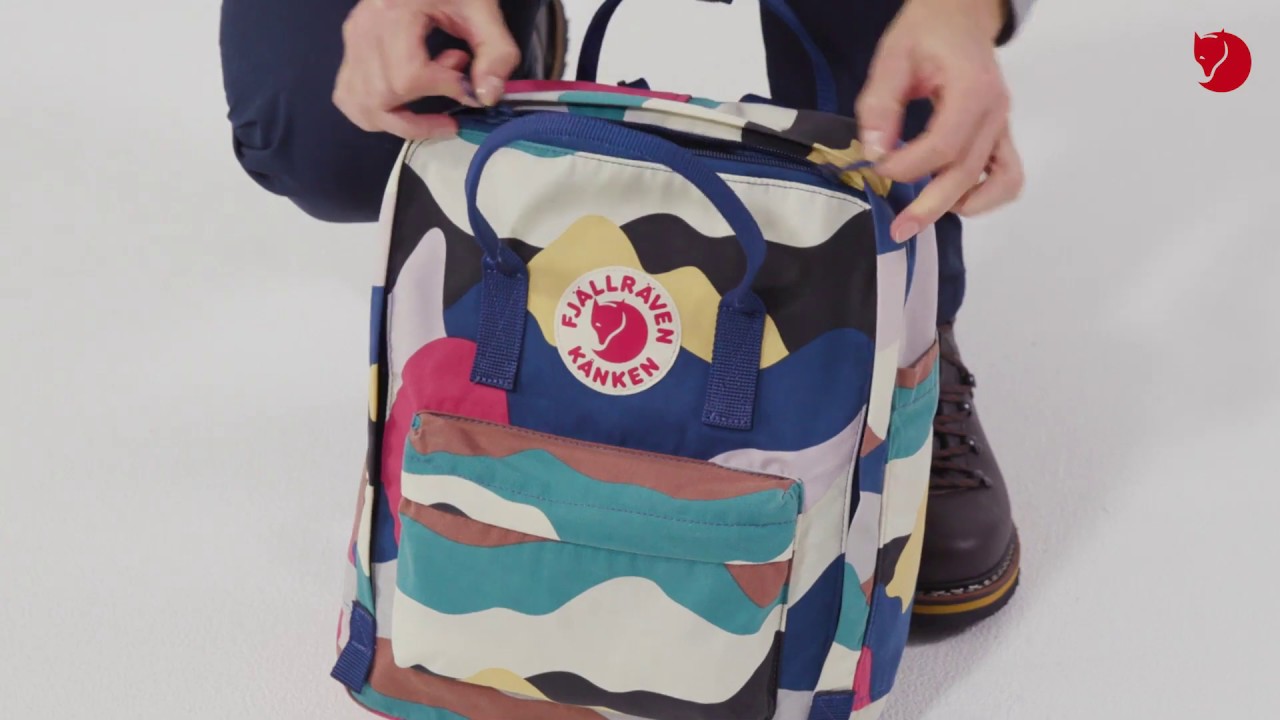 Рюкзак Fjallraven Kanken Art, камуфляжный, 27х13х38 см, 16 л, F23610-970