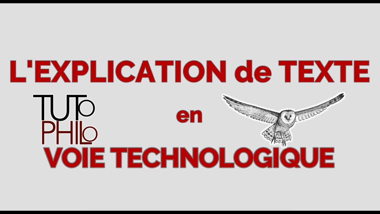 TUTOPHILO #11 - L'explication de texte - voie technologique #baccalauréat #philosophie #lycees