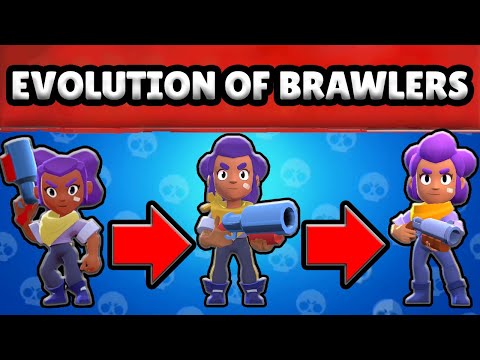 Brawl Stars, The Evolution of Brawlers (Old Vs New Winning Animations and Models)