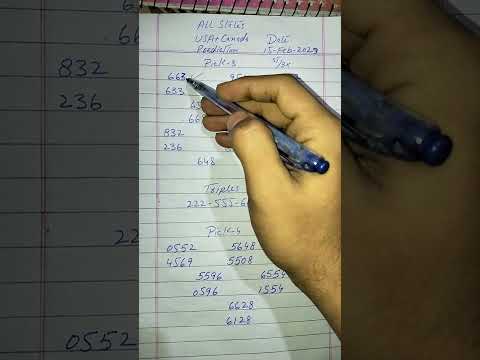15th February 2023 - pick3 pick4 lottery prediction for today all states USA and Canada