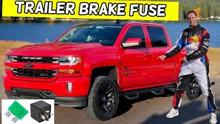 CHEVROLET SILVERADO TRAILER BRAKE CONTROLLER FUSE LOCATION REPLACEMENT 2014 2015 2016 2017 2018 2019